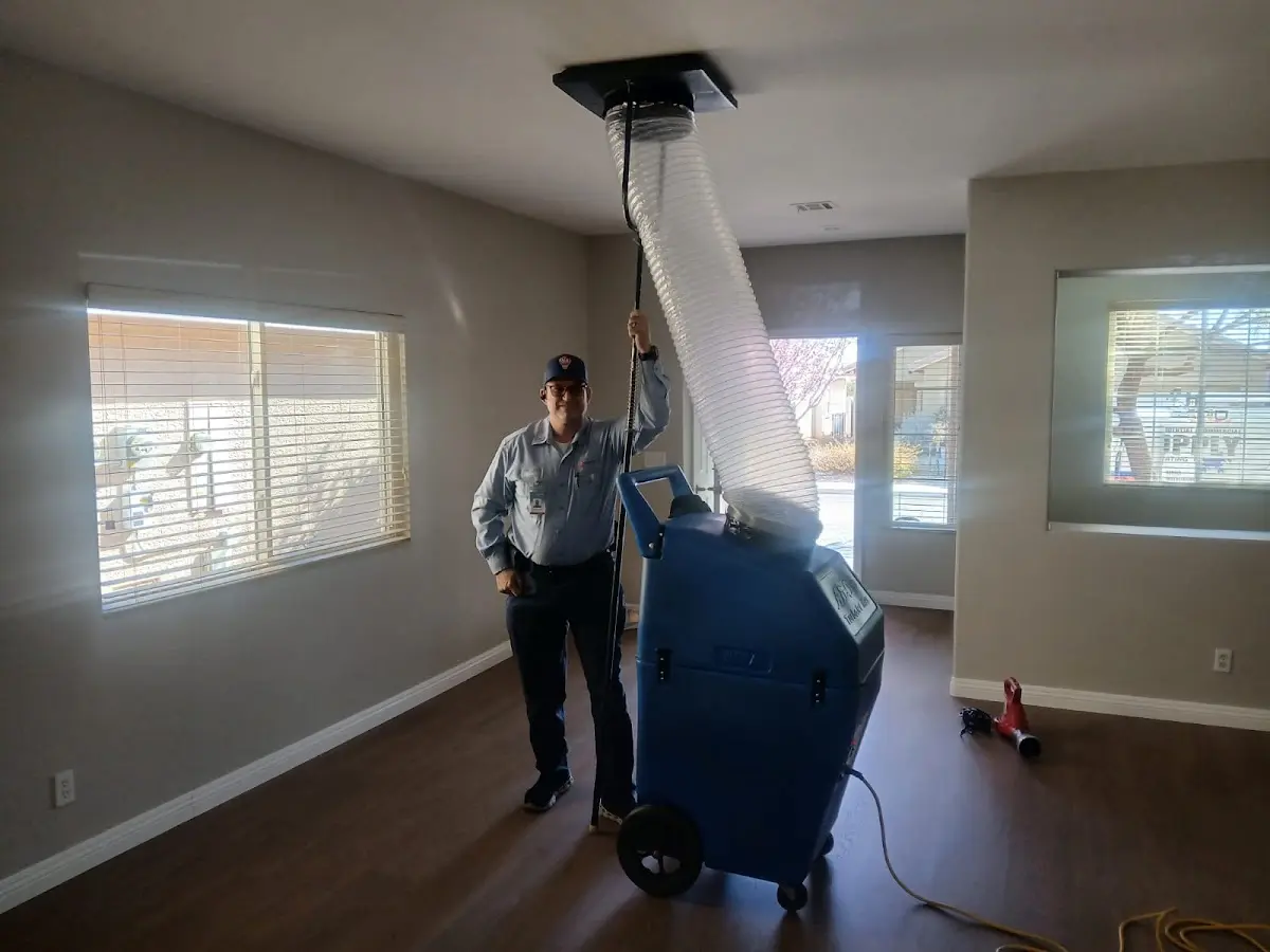 Professional Dryer Vent Cleaning work inside a London home